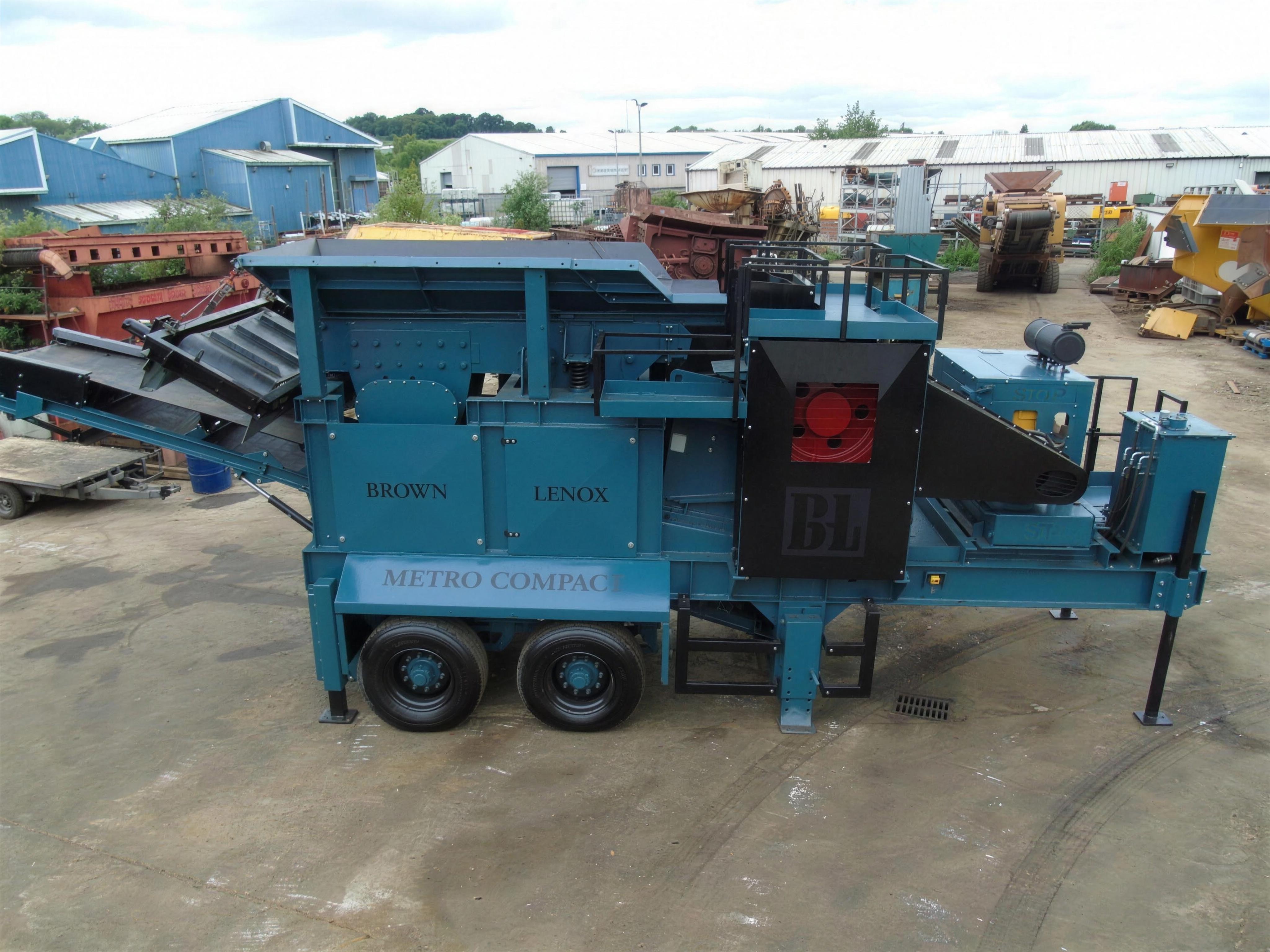 Refurbished Brown Lenox Metro Compact crusher in the iMachinery yard